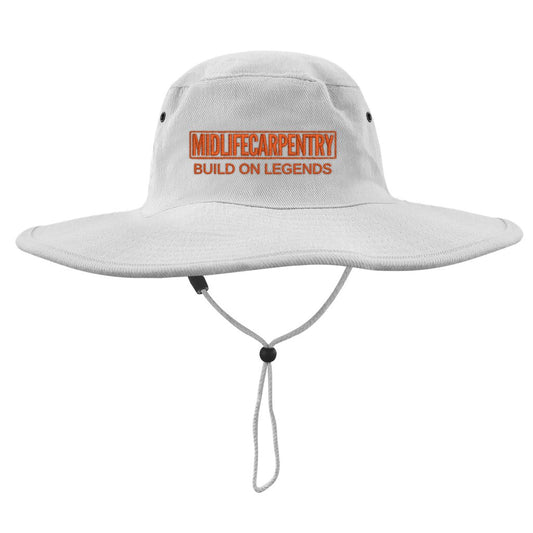 Wide Brim Hat - White